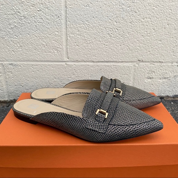 Bruno Magli Shoes - Bruno Magli 39 Desy Embossed Leather Mules Black